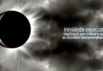 A dramatic image of a solar eclipse with the sky turning dark and the atmosphere tense, symbolizing change, uncertainty, and moments of transformation.